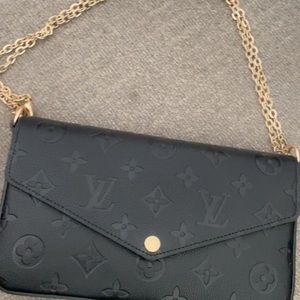 Black LV Felicie crossbody